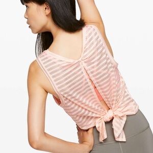 Lululemon Meet Halfway Striped Tank Top - Butter Pink